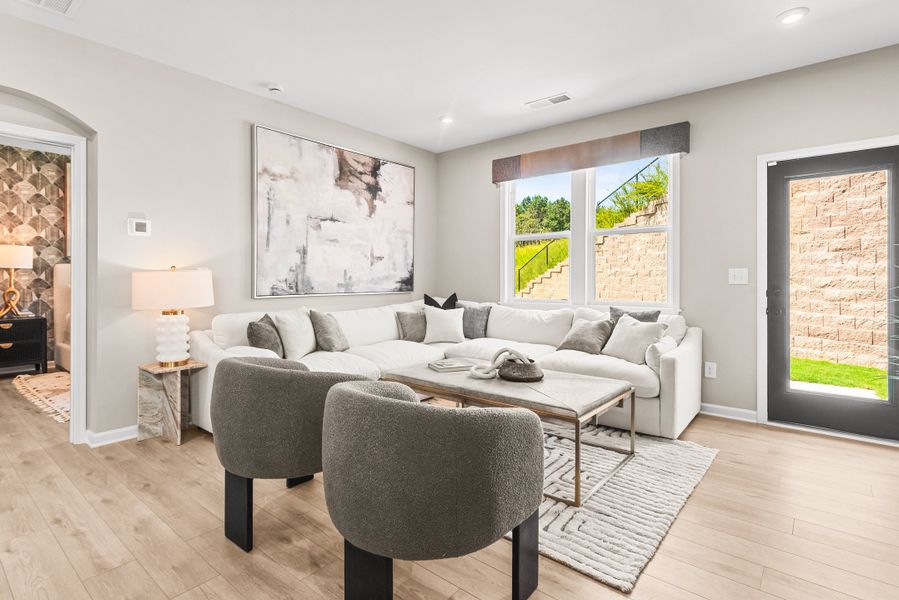 Furnished interior view inside a new home in Villas at Gold Creek, Dawsonville (Image 4).