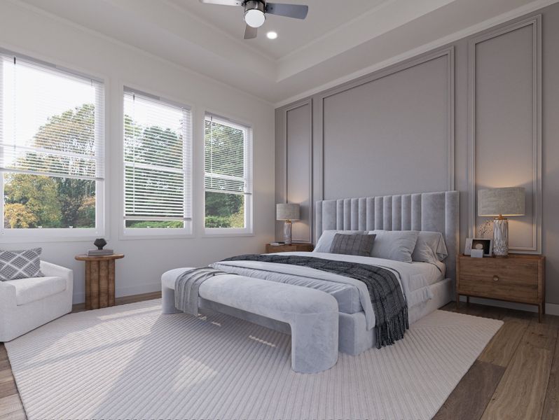 Owner's Bedroom - Interior Rendering