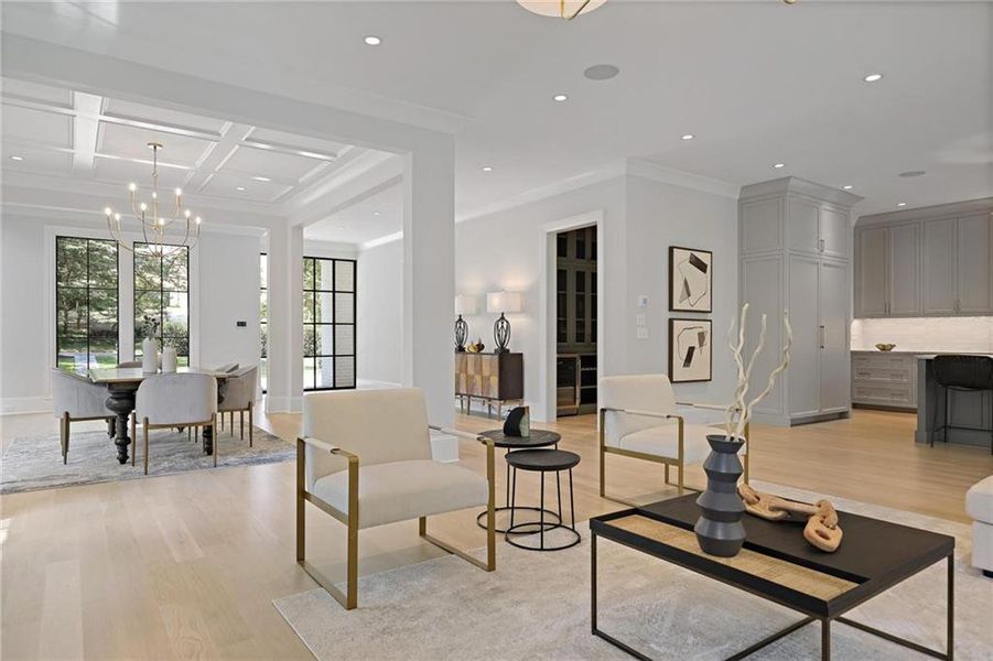 Furnished interior view inside a new home in , Atlanta (Image 4).