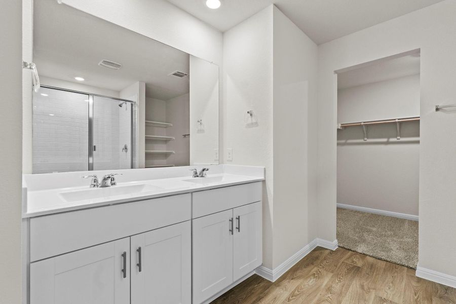 Furnished interior view inside a new home in Whisper South, San Marcos (Image 8).