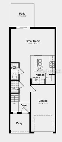 2D floor plan layout of this home in Waterstone, Groveland, FL (Image 2). 2D floor plan layout of this home in Waterstone, Groveland, FL (Image 2).