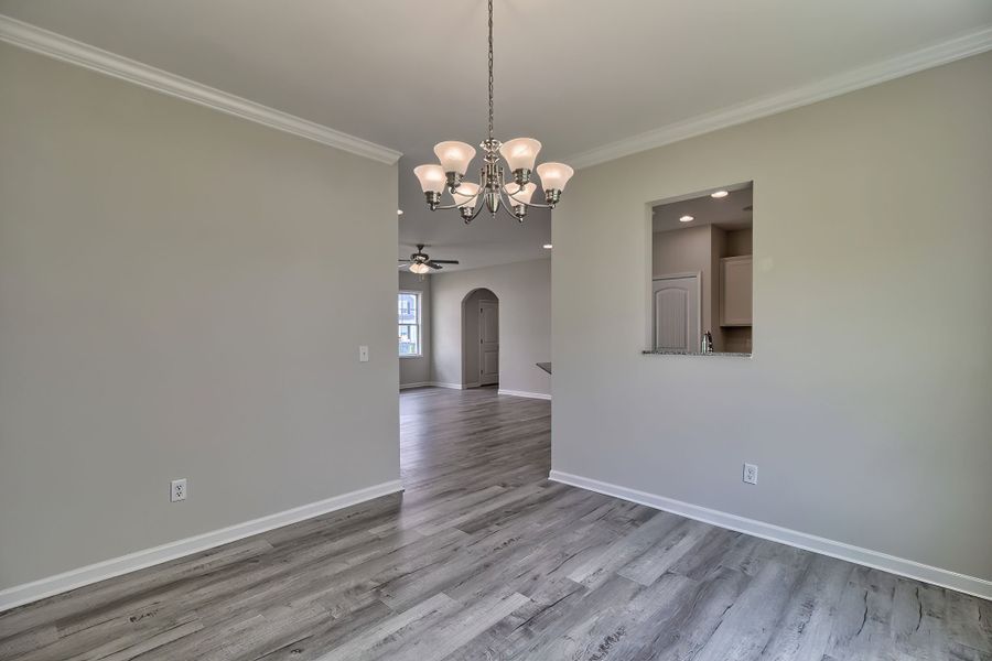 Representative unfurnished interior of a home built from the Sabel II by Great Southern Homes in Cottages at Roofs Pond, West Columbia (Image 41).