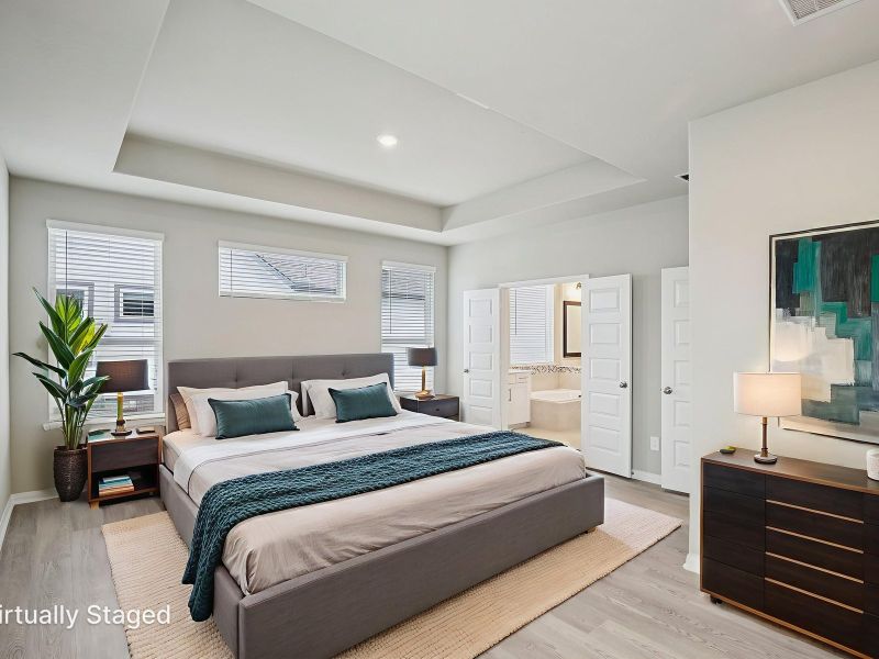 Furnished interior view inside a new home in Pinewood Trails - Luxe Series, Atascocita (Image 10).