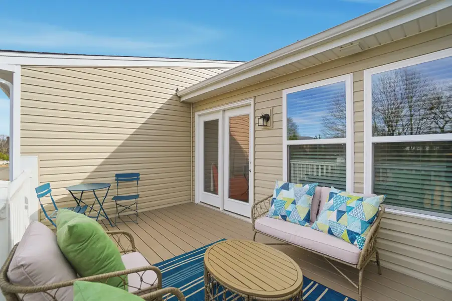 Exterior details and patio area of a home in The Townes at Cheyney, Charlotte (Image 2).