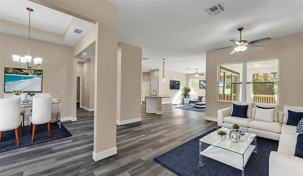 Furnished interior view inside a new home in , Lakeland (Image 11). Furnished interior view inside a new home in , Lakeland (Image 11).