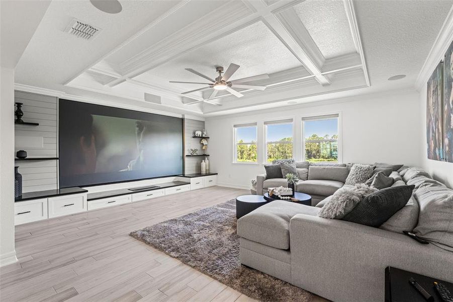 Furnished interior view inside a new home in Whispering Oaks Preserve, Wesley Chapel (Image 40).