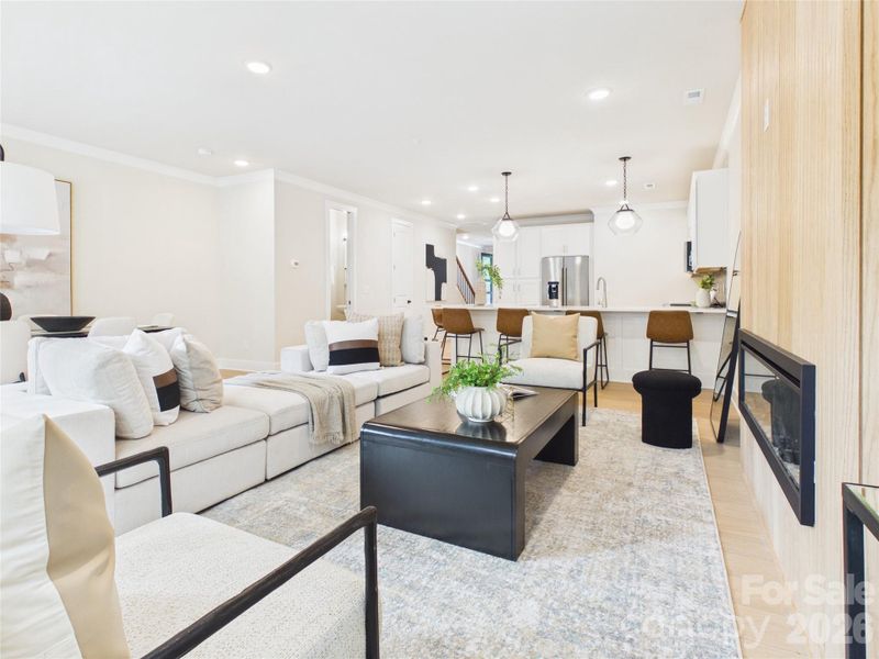 Furnished interior view inside a new home in , Charlotte (Image 15).