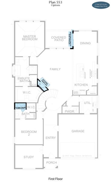 2D floor plan layout for the Hudson by Landon Homes in Lexington Frisco, Frisco, TX (Image 35).