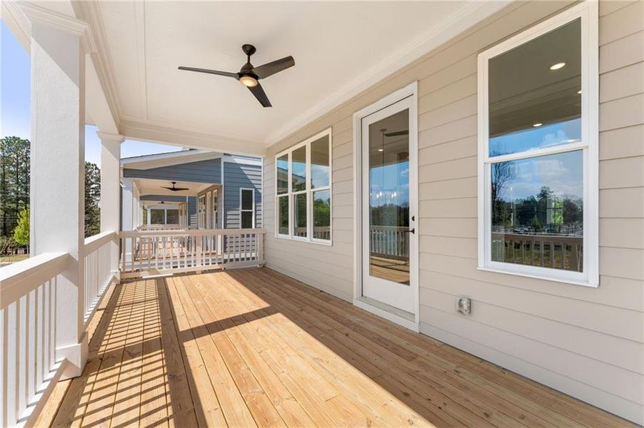 Exterior details and patio area of a home in Archerfield, Smyrna (Image 18).