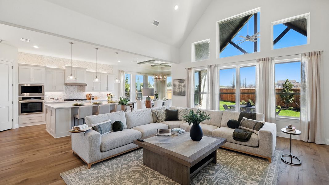 Representative furnished interior of a home built from the Princeton by DRB Homes in Green Meadows Classic, Celina (Image 8).