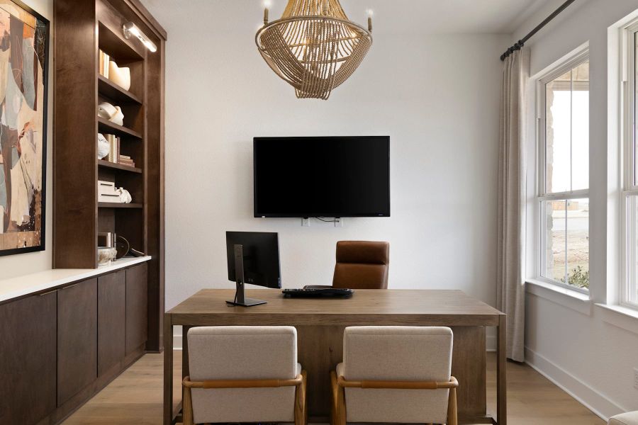 Furnished interior view inside a new home in Lariat, Liberty Hill (Image 6).