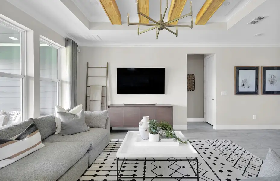 Representative furnished interior of a home built from the Palmary by Pulte Homes in Lakeview Estates, Palm Coast (Image 3).