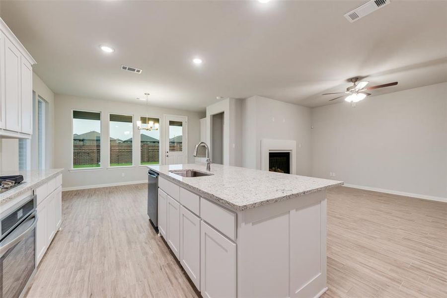 Furnished interior view inside a new home in Northstar, Haslet (Image 5).