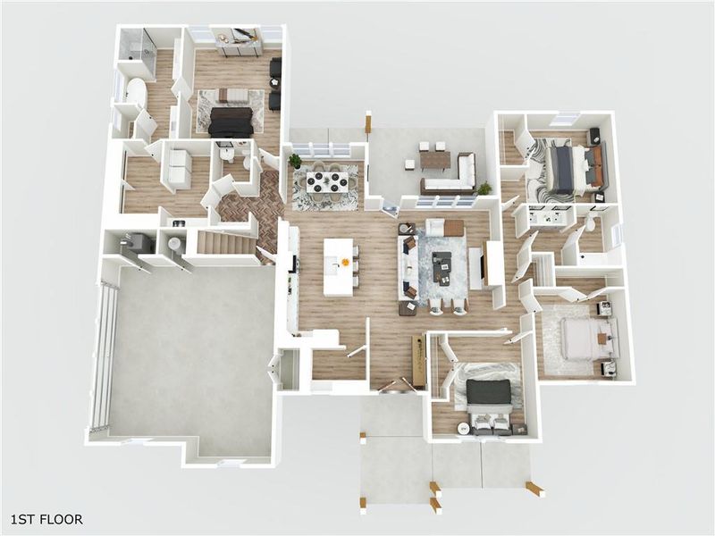 2D floor plan layout of this home in , Buchanan, GA (Image 5).