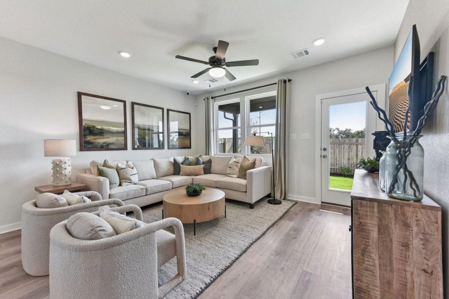 Furnished interior view inside a new home in , San Marcos (Image 4).