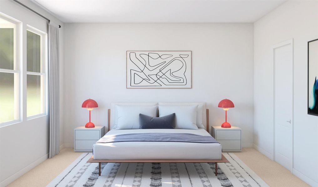 Spacious primary suite (*Artist rendering used for illustration purposes only.) Spacious primary suite (*Artist rendering used for illustration purposes only.)