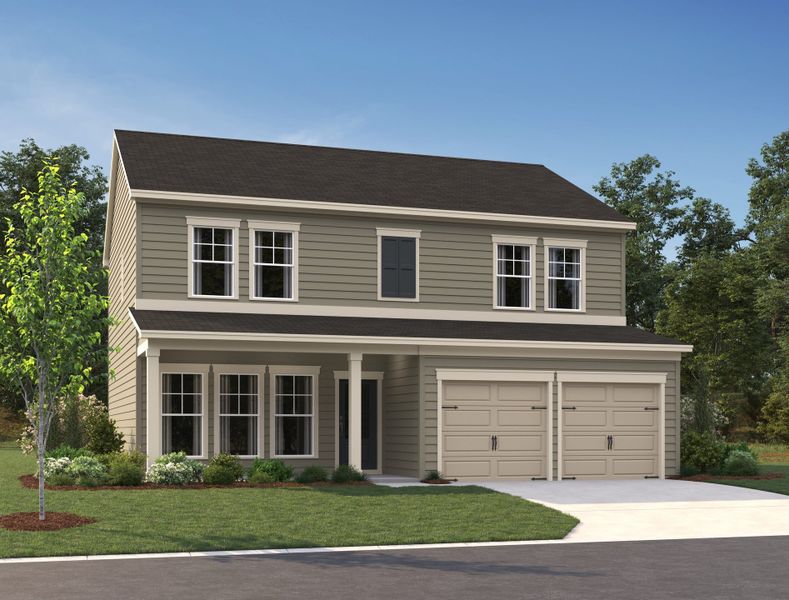 Rendering is for illustrative purposes. Actual exterior selections may vary by homesite.