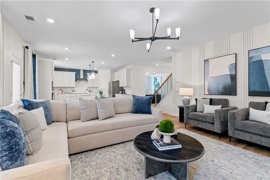 Furnished interior view inside a new home in Bowers Farm, McDonough (Image 28).