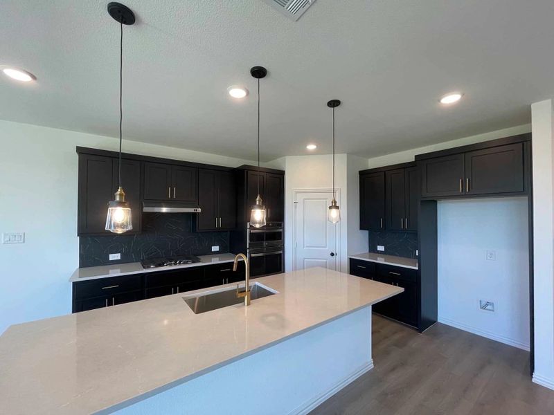 Kitchen Construction Progress featuring the Noir Collection