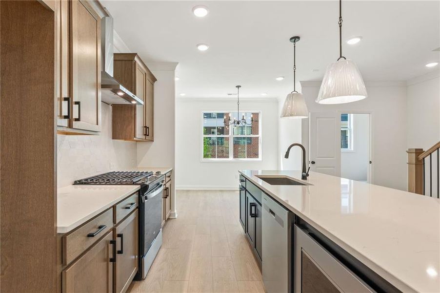 Furnished interior view inside a new home in Townes at South Main, Kennesaw (Image 5).