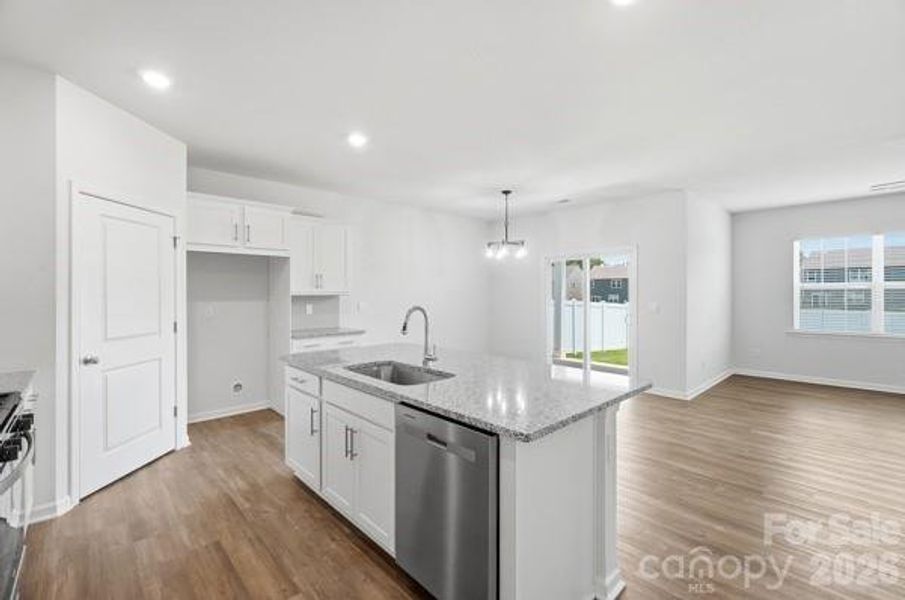 Furnished interior view inside a new home in Secrest Commons, Monroe (Image 4).