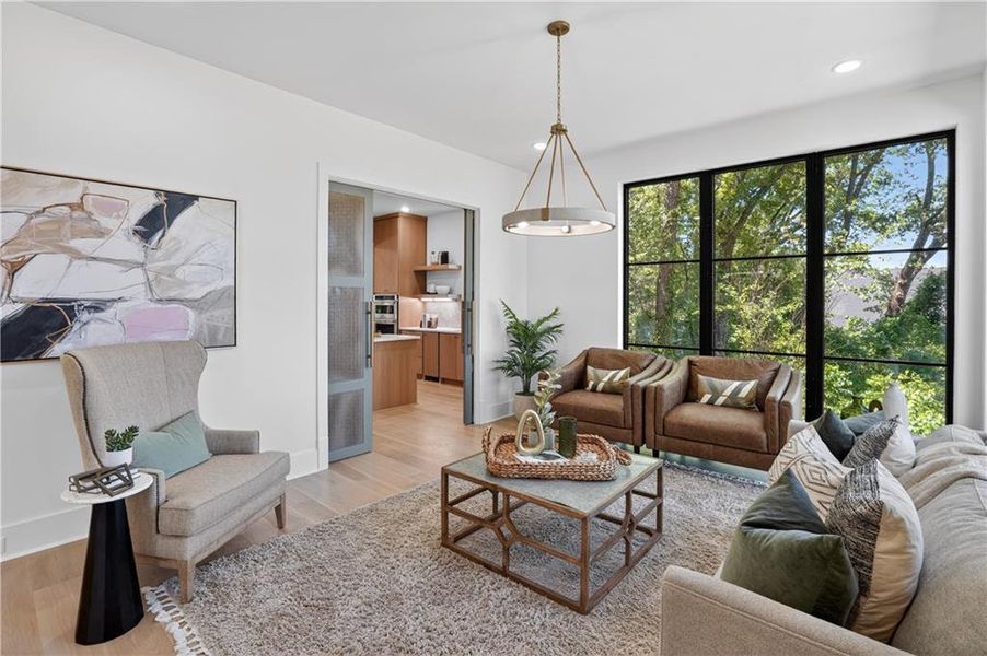 Furnished interior view inside a new home in , Alpharetta (Image 47).