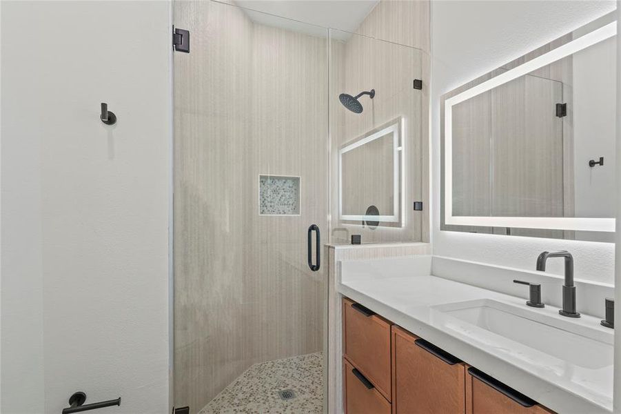 Furnished interior view inside a new home in , Dallas (Image 7).