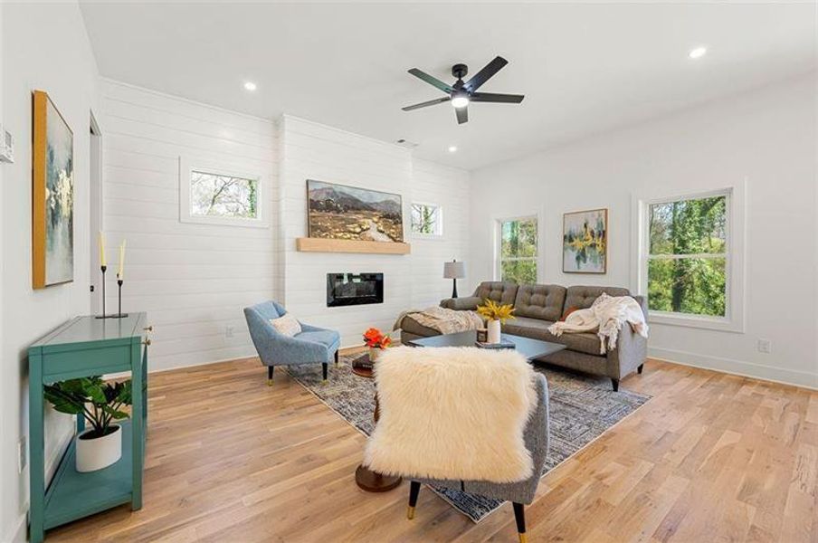 Furnished interior view inside a new home in , Atlanta (Image 10).
