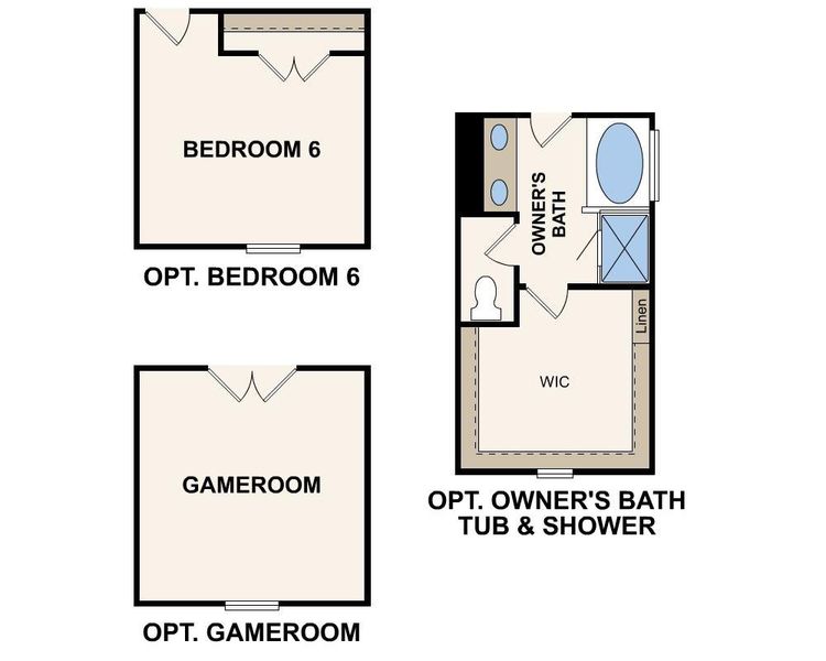 2D floor plan layout of this home in Grants Landing, Salisbury, NC (Image 4).