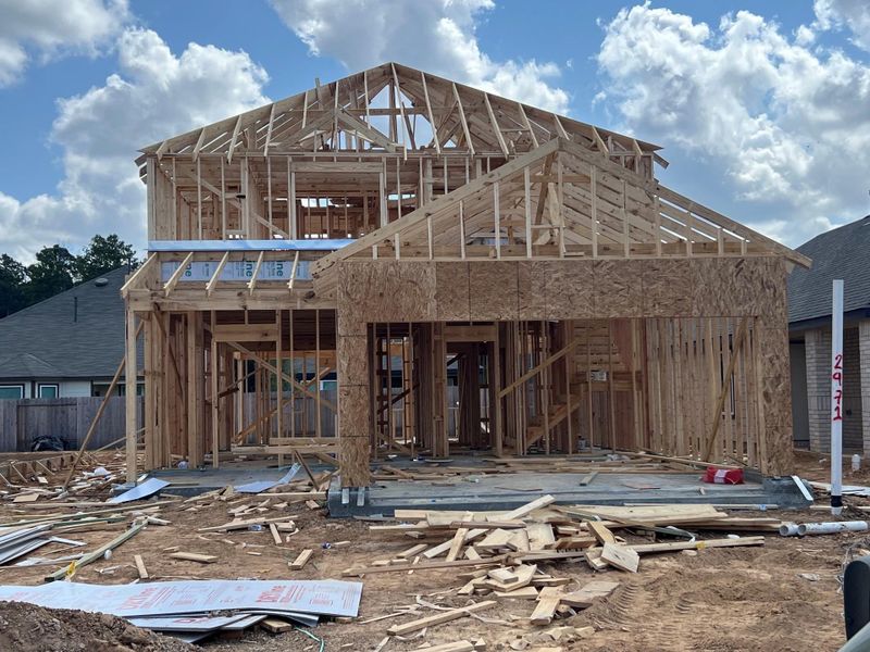 In-progress construction of a new home in Mackenzie Creek, Conroe, TX (Image 27). In-progress construction of a new home in Mackenzie Creek, Conroe, TX (Image 27).