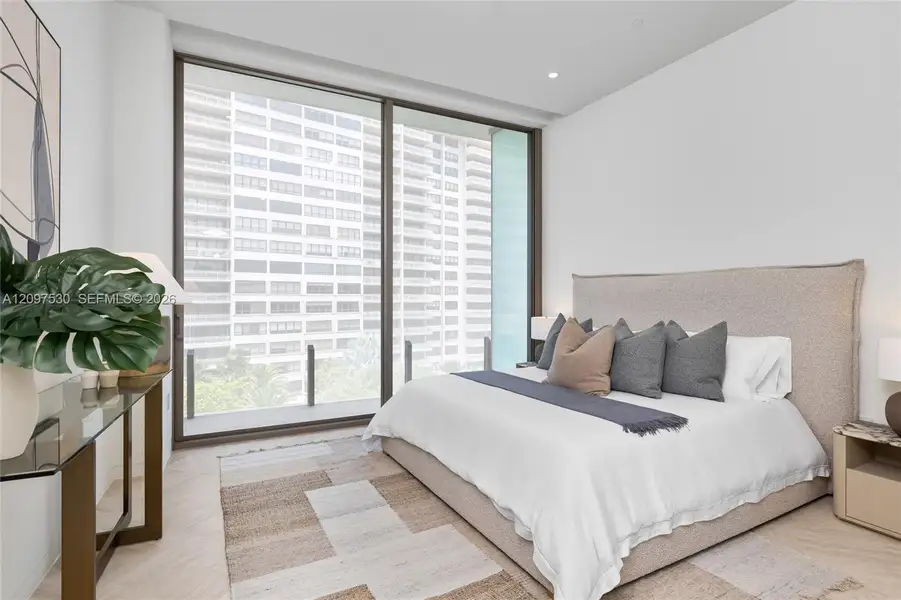 Furnished interior view inside a new home in , Miami (Image 9).