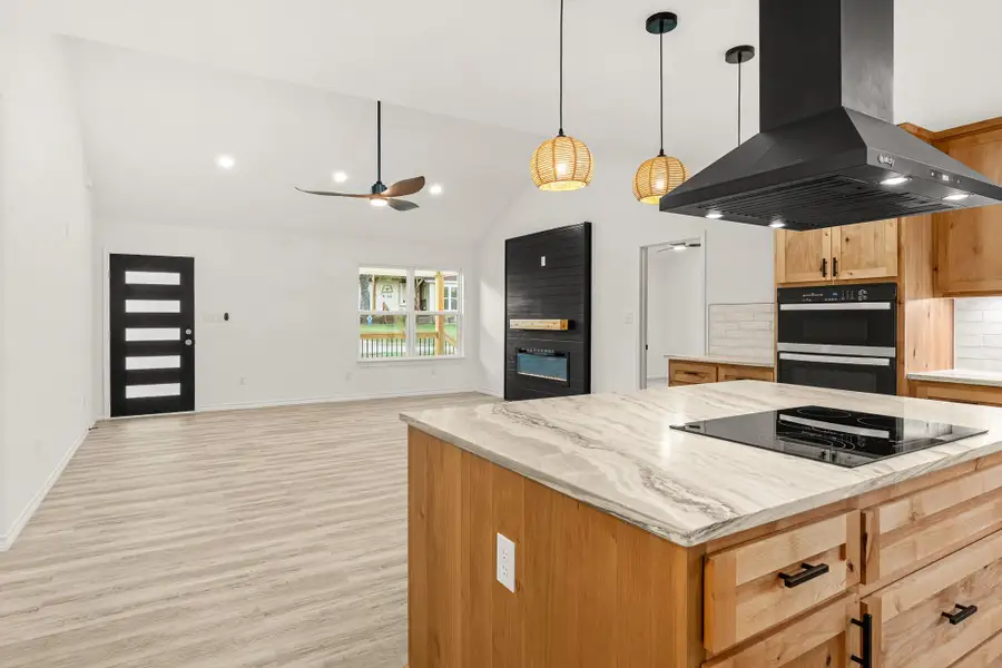 Furnished interior view inside a new home in , Point Blank (Image 7).