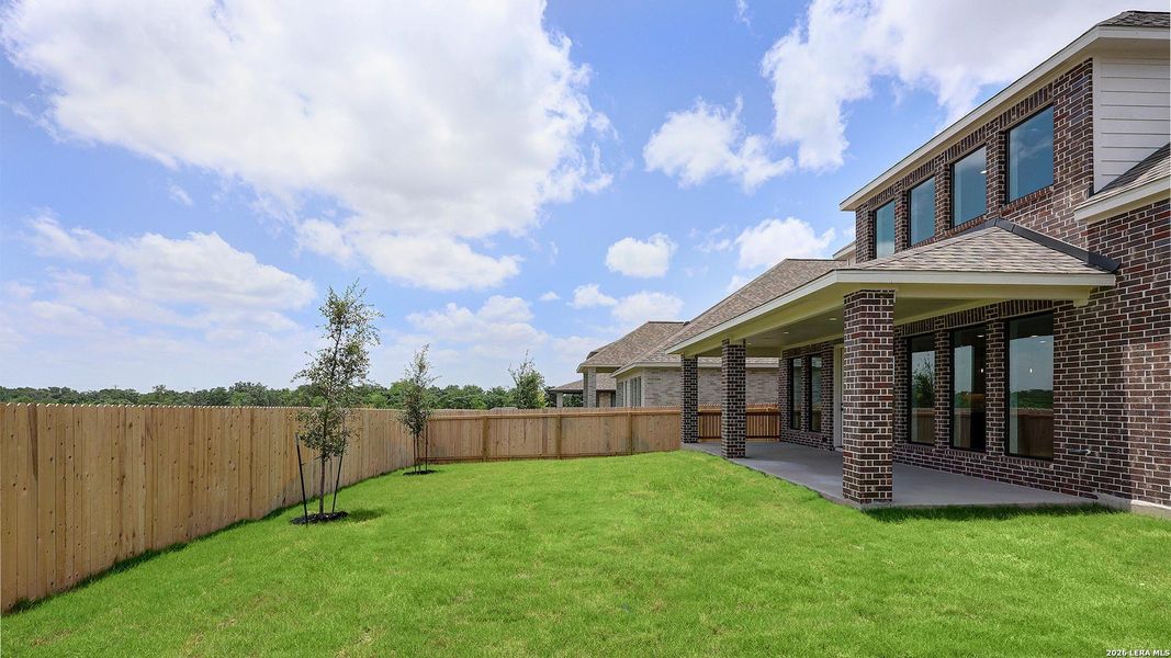 Exterior details and patio area of a home in Kallison Ranch, San Antonio (Image 3).