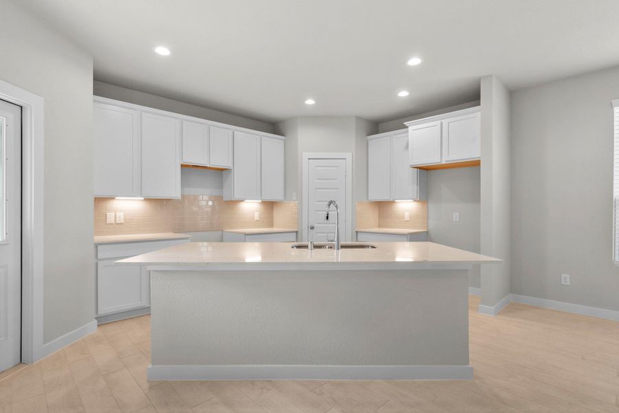 Furnished interior view inside a new home in Cypresswood Landing, Humble (Image 5).