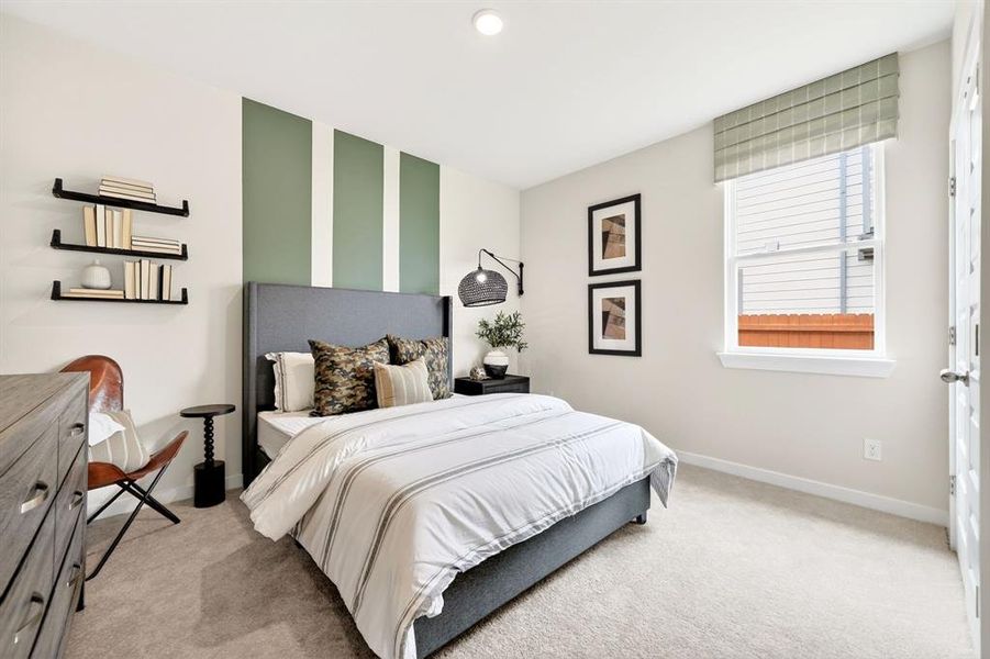 Furnished interior view inside a new home in Parks at Foster Crossing, Anna (Image 24).
