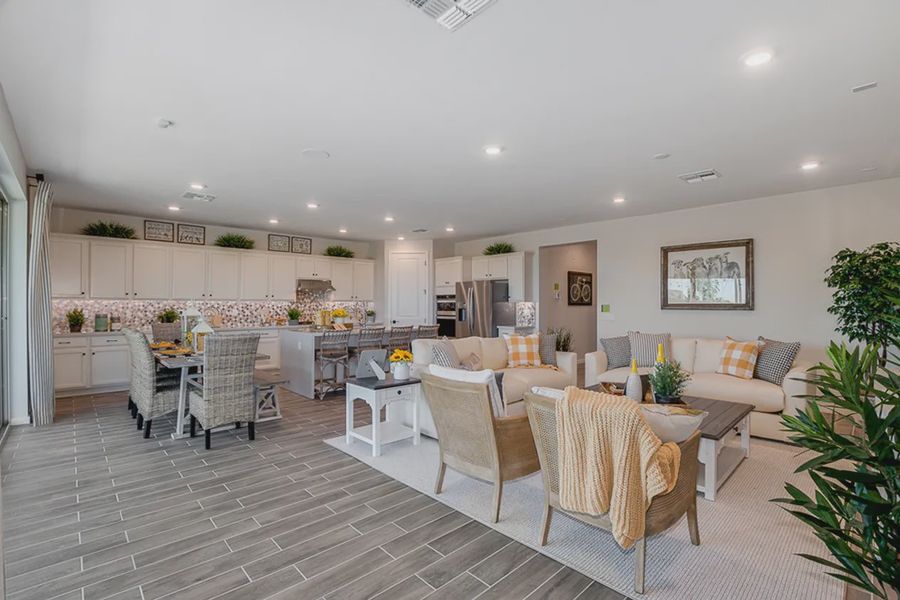 Representative furnished interior of a home built from the Crystal by Elliott Homes in Forté at Granite Vista, Waddell (Image 10).