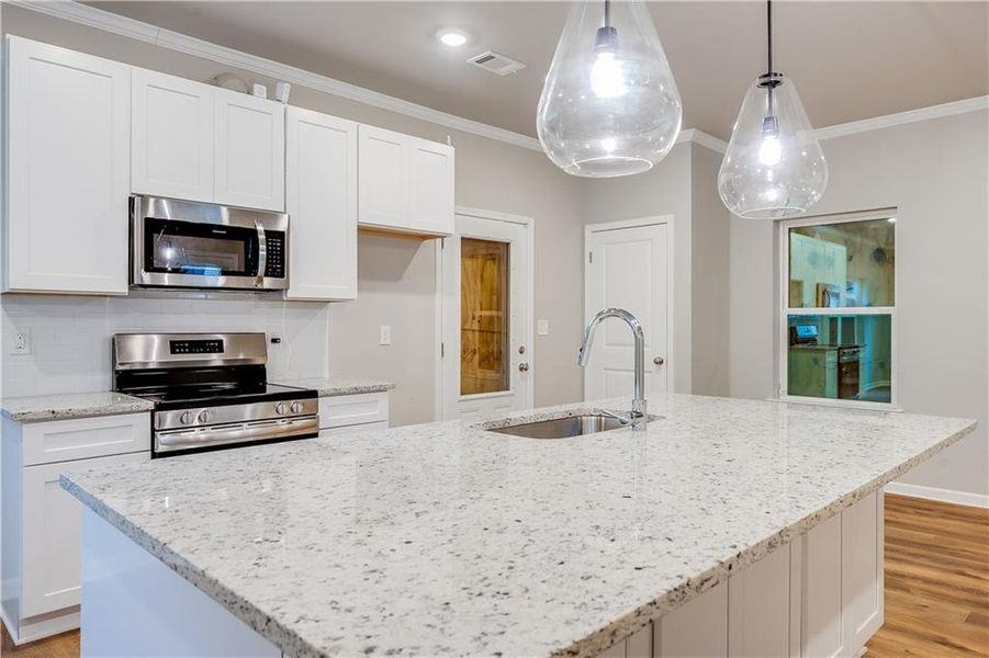 Furnished interior view inside a new home in , Atlanta (Image 4).
