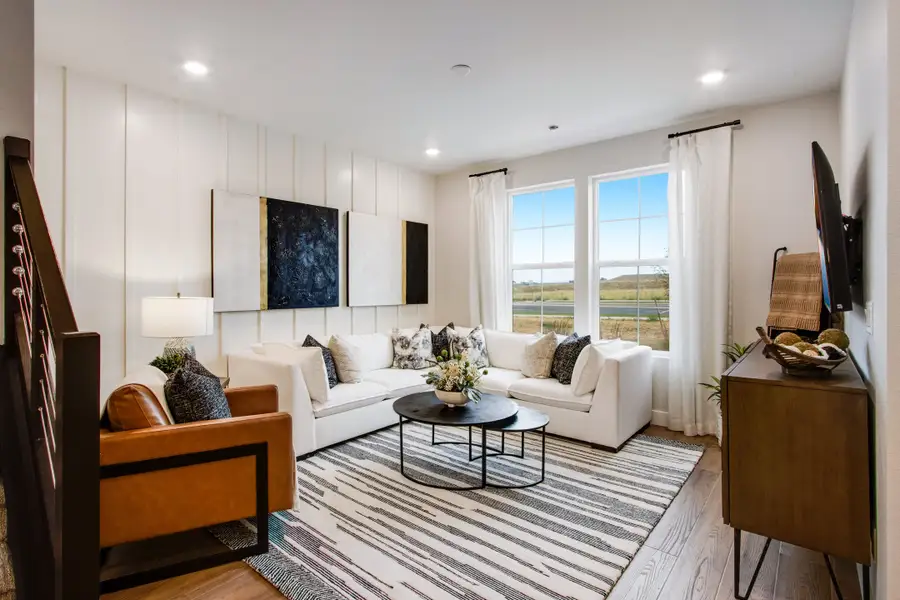 Furnished interior view inside a new home in Candelas Townhomes, Arvada (Image 4).