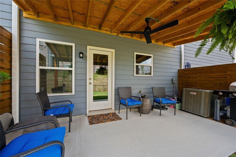 Exterior details and patio area of a home in , Cartersville (Image 22).