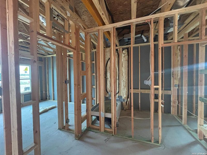 In-progress construction of a new home in , Schertz, TX (Image 34).