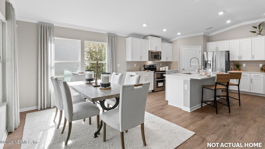 Furnished interior view inside a new home in Sawmill Branch, Palm Coast (Image 29).