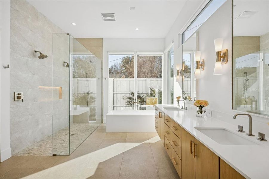 Furnished interior view inside a new home in , Dallas (Image 5).