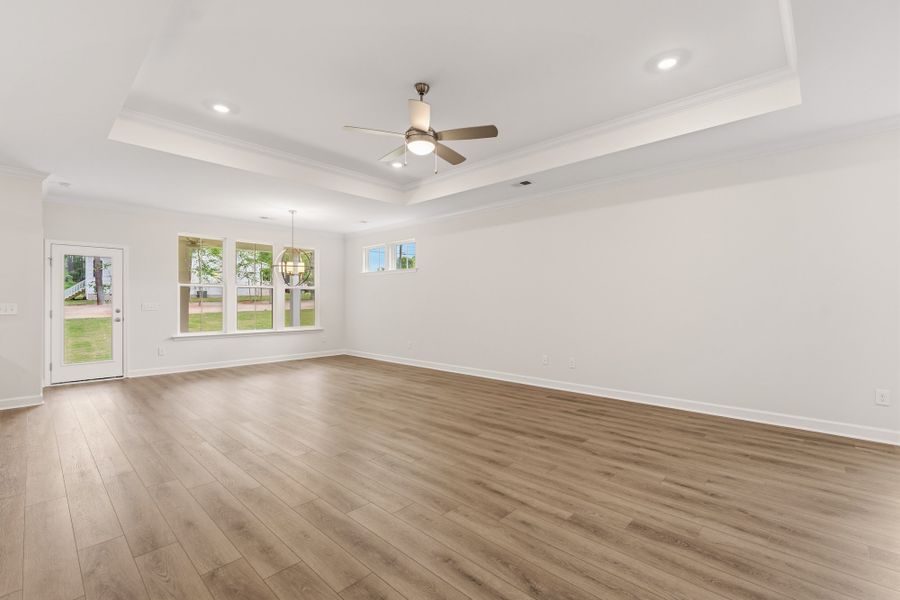 Spacious, unfurnished interior of a new home in Landing at Pine Lake, Anderson (Image 21).