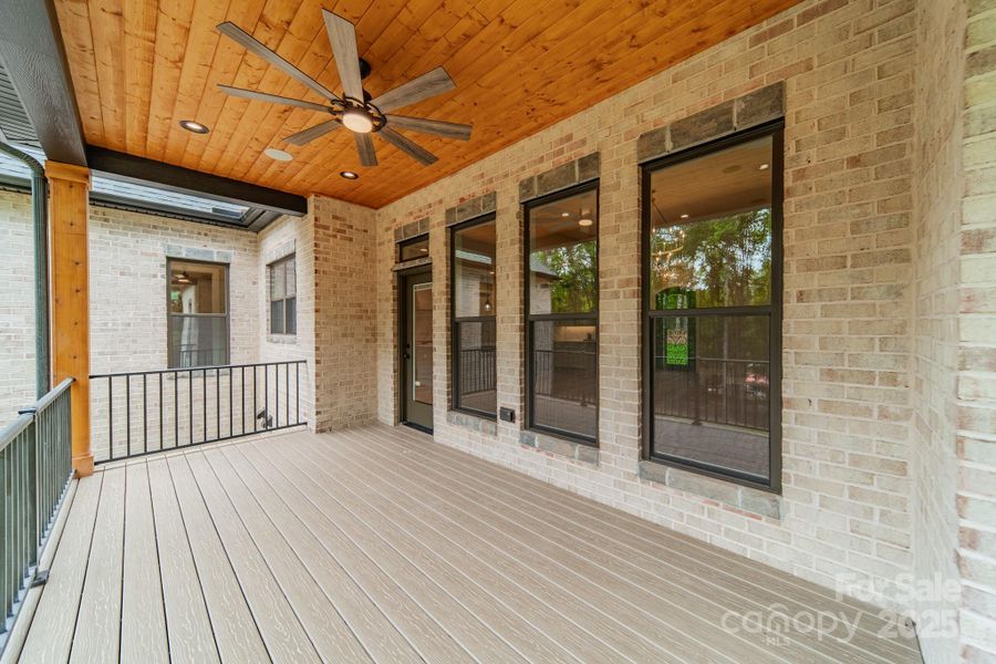 The Main Level Patio off of the Living Room allows you to have stunning views of Lake Norman