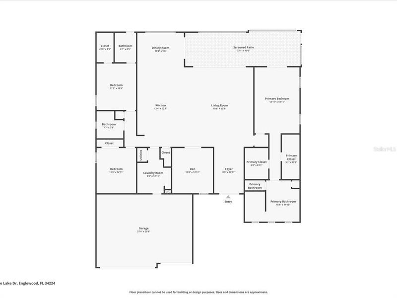 2D floor plan layout of this home in , Englewood, FL (Image 5).
