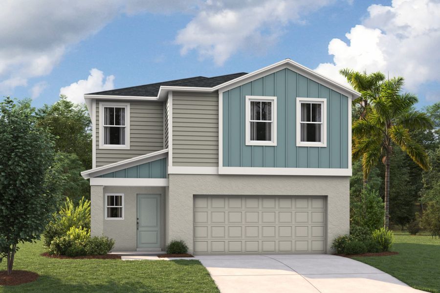 Representative exterior photo of a completed home built from the Turquesa by Casa Fresca Homes in Villa Mar, Winter Haven, FL (Image 8).