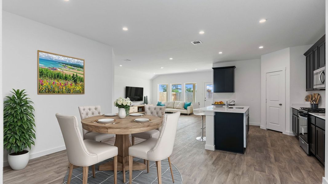 Furnished interior view inside a new home in Evergreen, Rosenberg (Image 5).