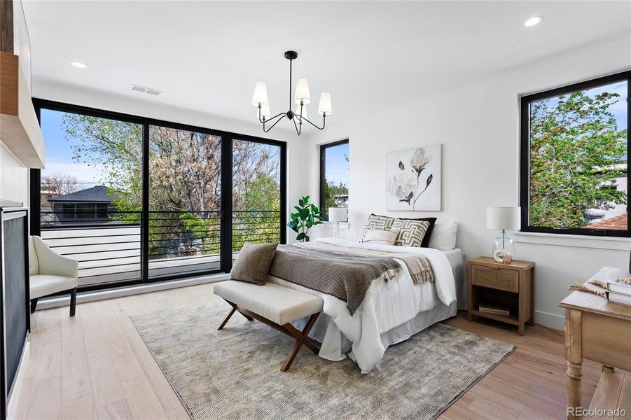 Furnished interior view inside a new home in , Denver (Image 35).