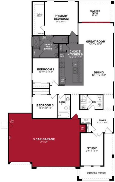 2D floor plan layout of this home in Marbella at Windrose, Waddell, AZ (Image 3). 2D floor plan layout of this home in Marbella at Windrose, Waddell, AZ (Image 3).