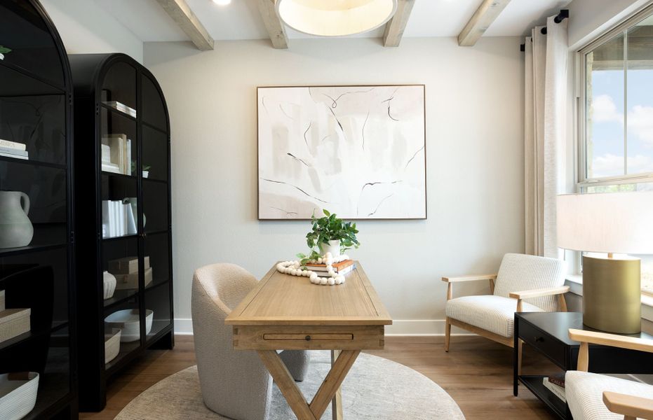 Representative furnished interior of a home built from the Hamilton by Pulte Homes in Sunfield, Mustang Ridge (Image 10).